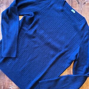 J. Crew Navy Blue Women's Crew Neck Sweater